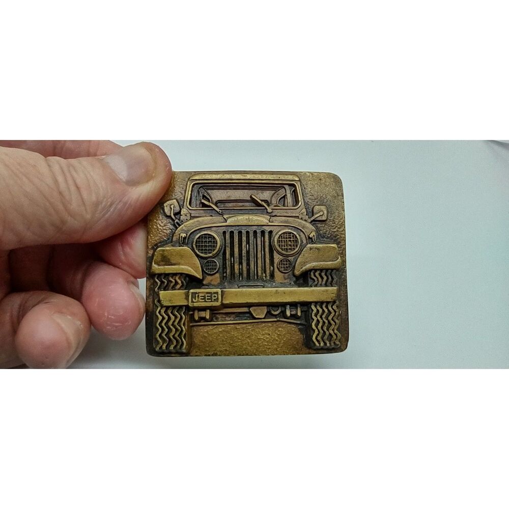 Jeep Vintage Belt Buckle Indiana Metal Craft 1978 E94